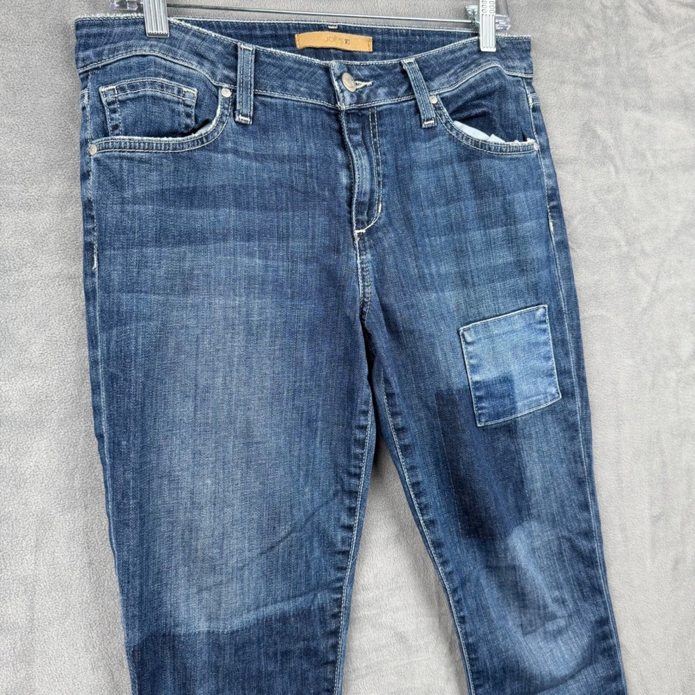 Joe's Jeans Women's Skinny Ankle Patch Denim Dark Wash Size 29 - Picture 2 of 7